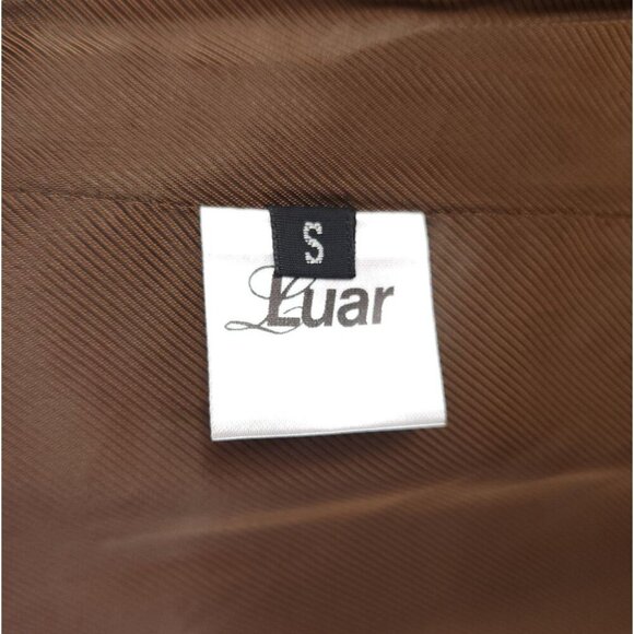 Luar Belt Coat Size S Womens Brown Trench Jacket $780 - Picture 14 of 16